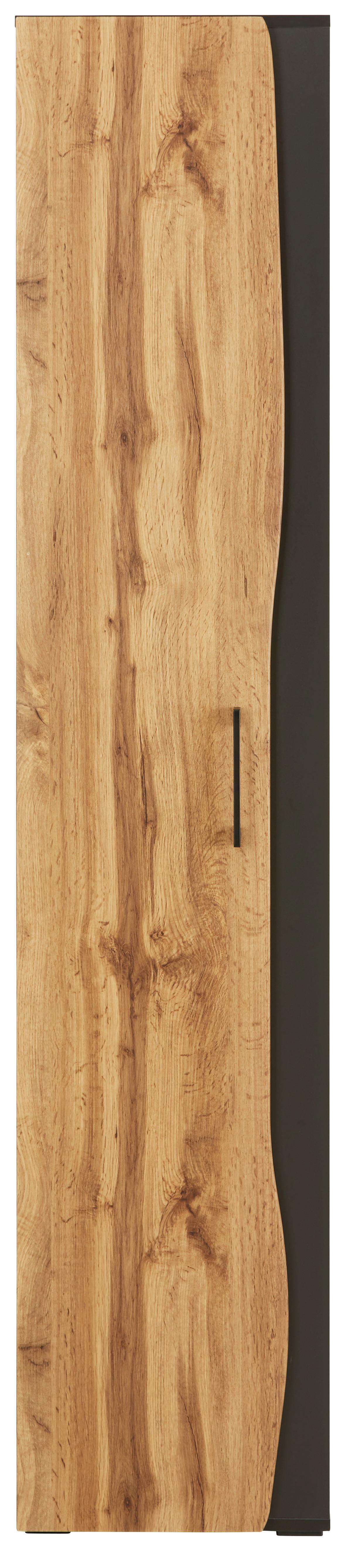 HÖGSKÅP TIMBER -EXKLUSIV- - Modern, metall/trämaterial (40/194/35cm) - Premium Living