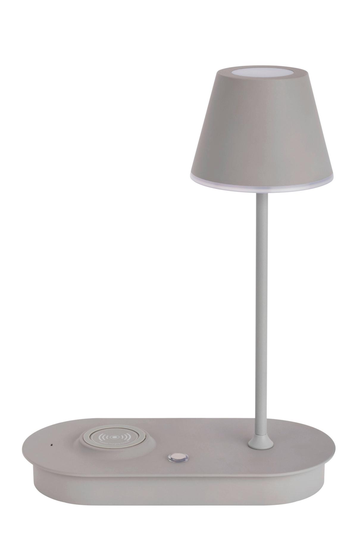 LAMPA STOŁOWA LED PATERSON *SBN* - szary, Design, tworzywo sztuczne/metal (25/12/33cm) - Novel