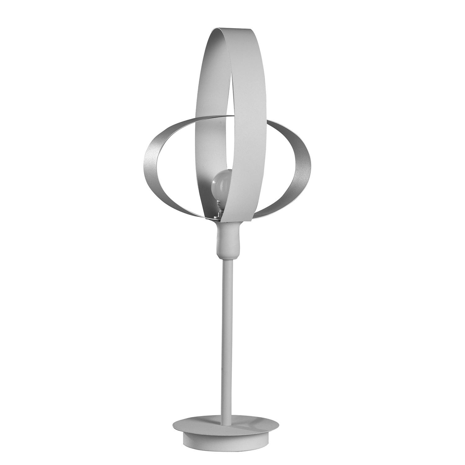 Tischleuchte Serena Weiß max. 6 Watt - Weiß, Design, Metall (25/62cm)