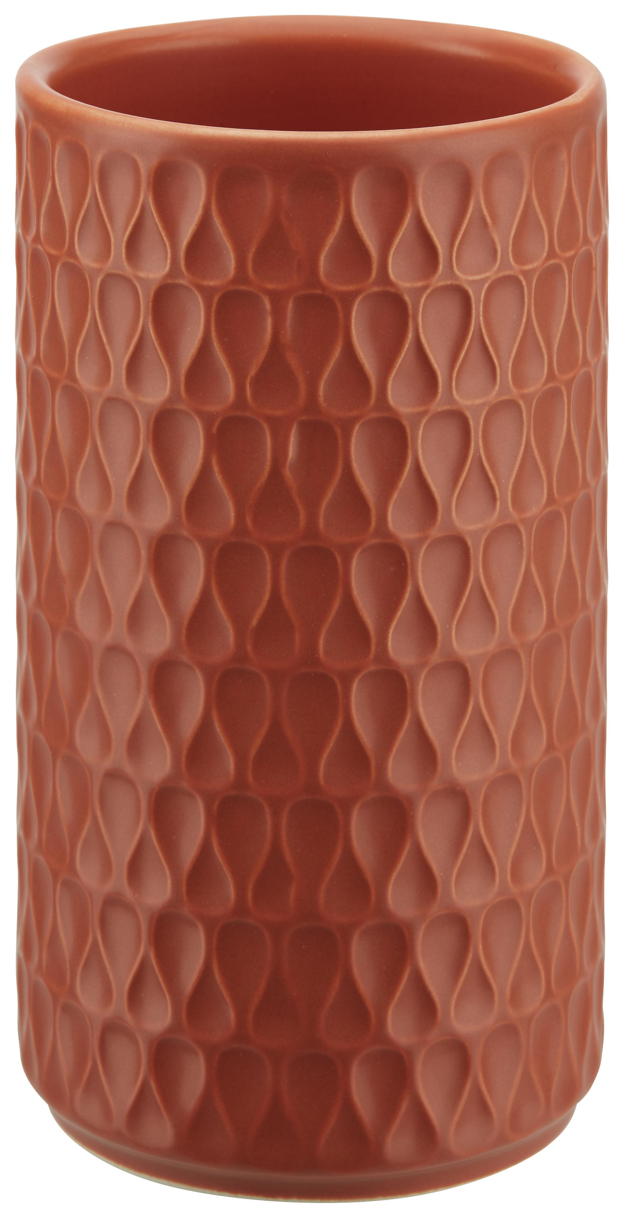 Vase Sina aus Keramik - Terra cotta, Keramik (8,5/15,5cm) - Mömax modern living