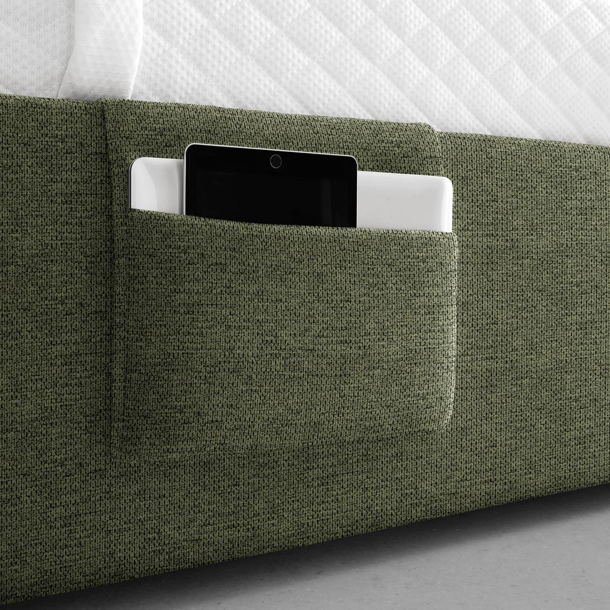 PAT REMI DECOR MASLINIU - culoare natur/măsliniu, Konventionell, lemn/textil (140/200cm) - Mömax