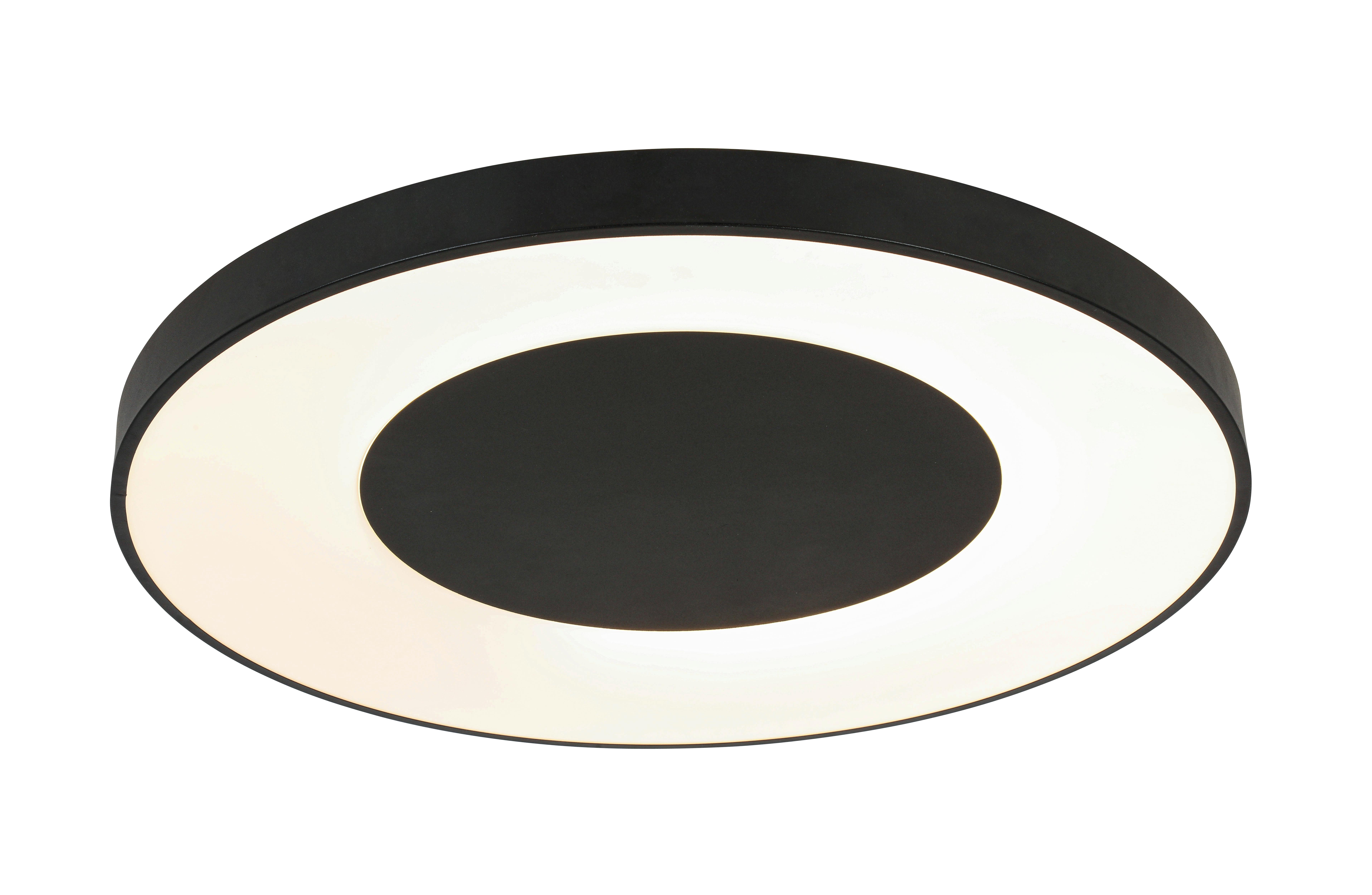 LED-TAKLAMPA JUMPO - vit/svart, Modern, metall/plast (70/7cm) - Mömax