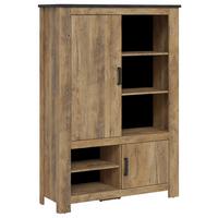 Comodă RAPALLO - castaniu, Modern, material pe bază de lemn (114/162,3/38,5cm) - Modern Living