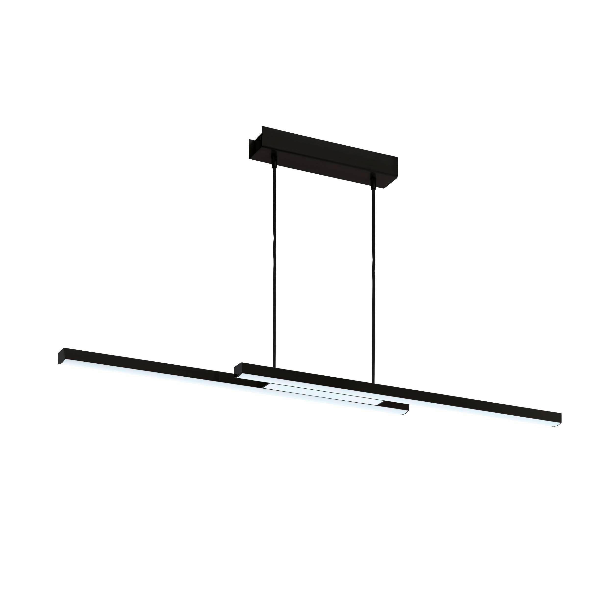 Led-hängeleuchte 900081* Fraioli-Z - Weiss/Schwarz, Design, Kunststoff/Metall (105.5/10/120cm) - Eglo