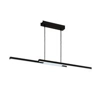 Led-hängeleuchte 900081* Fraioli-Z - Weiss/Schwarz, Design, Kunststoff/Metall (105.5/10/120cm) - Eglo