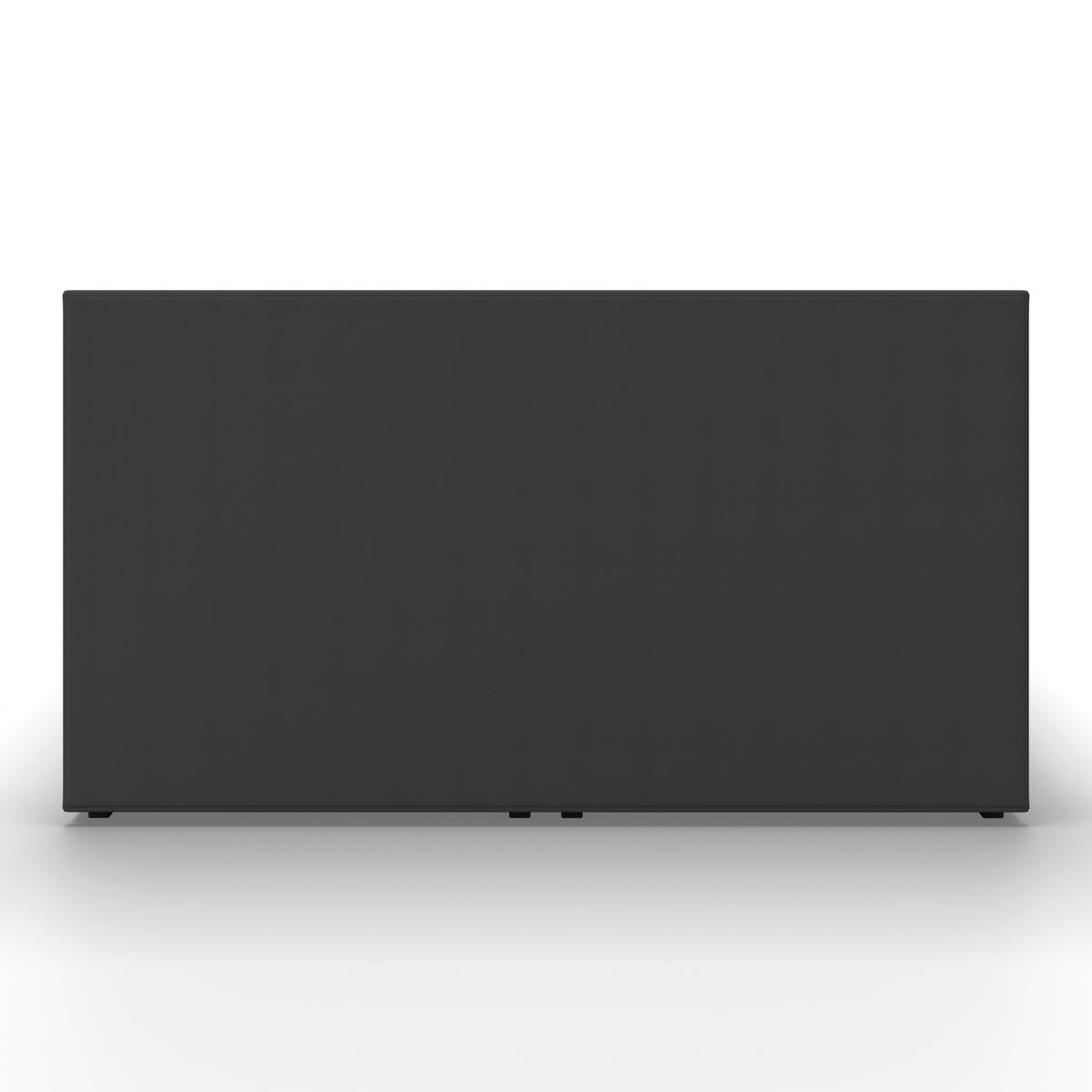 Boxbett Lucy ca. 180x200 cm Dunkelgrau mit Topper - Dunkelgrau, MODERN, Holz/Holzwerkstoff (180/200cm) - Bessagi Home