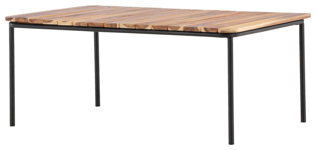 Loungetisch Penh ca. 100x65x40 cm Akazie massiv - Naturfarben, KONVENTIONELL, Holz/Metall (100/65/40cm) - Gardenson
