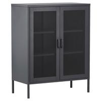 SIDEBOARD MISHA - Schwarz, Design, Metall (80/101.5/40cm) - Livetastic