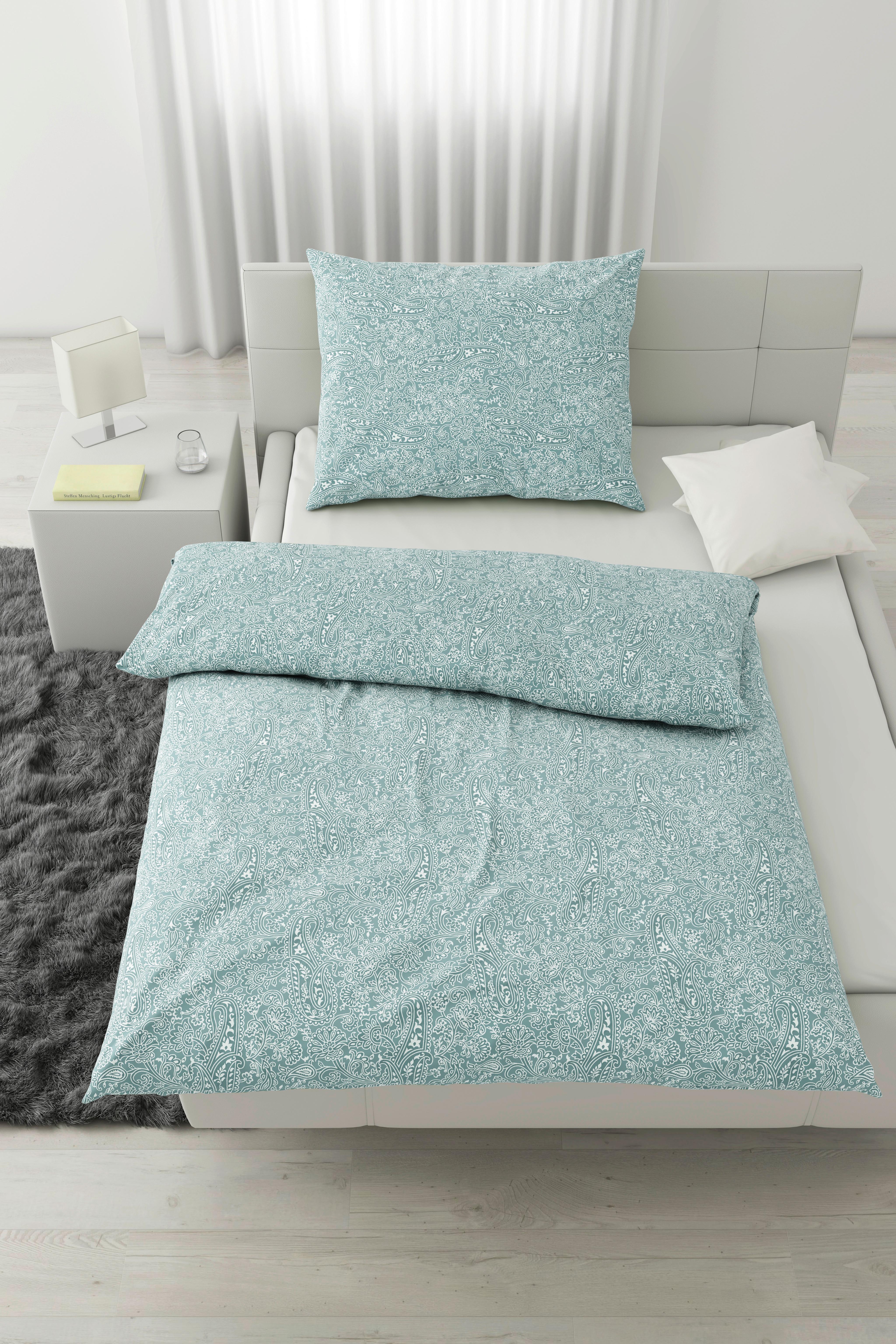 Ágyneműhuzat-garnitúra Layla - kék, Konventionell, textil (140/200cm) - Modern Living