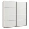 GARDEROB MED SKJUTDÖRRAR GARD 200 -TOP- - vit/svart, Klassisk, metall/trämaterial (195/217/61cm) - Mömax