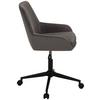 SNURRSTOL CHILLY - grå/svart, Modern, metall/textil (60/82,5-92/60cm) - Mömax
