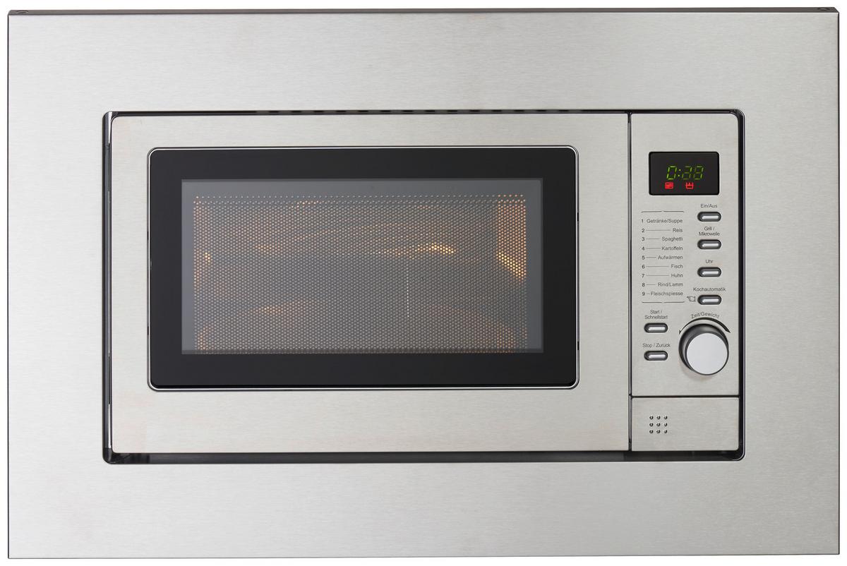 Küchenblock in Anthrazit inkl. E-Geräte 'Mailand' - Chromfarben/Eichefarben, MODERN, Holzwerkstoff/Metall (330cm) - Held