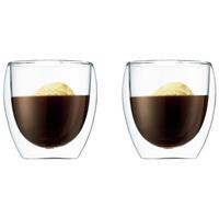 Gläserset Bodum Pavina ca. 250ml, 2-teilig - Transparent, KONVENTIONELL, Glas (8/9cm) - Bodum