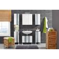 Visoka Omara Bozen - bela/krom, Moderno, kovina/steklo (33/196/31cm) - Mömax modern living