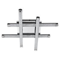 LAMPA SUFITOWA LED GIGA III *SBN* - przejrzysty, Konventionell, tworzywo sztuczne/metal (50,5/50,5/7cm) - Novel