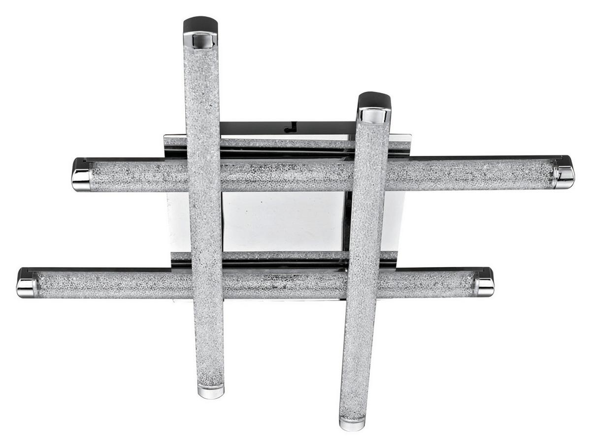 LAMPA SUFITOWA LED GIGA III *SBN* - przejrzysty, Konventionell, tworzywo sztuczne/metal (50,5/50,5/7cm) - Novel