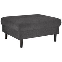 Hocker Boston Dunkelgrau - Dunkelgrau/Schwarz, KONVENTIONELL, Holz/Textil (93/46/75cm) - Based