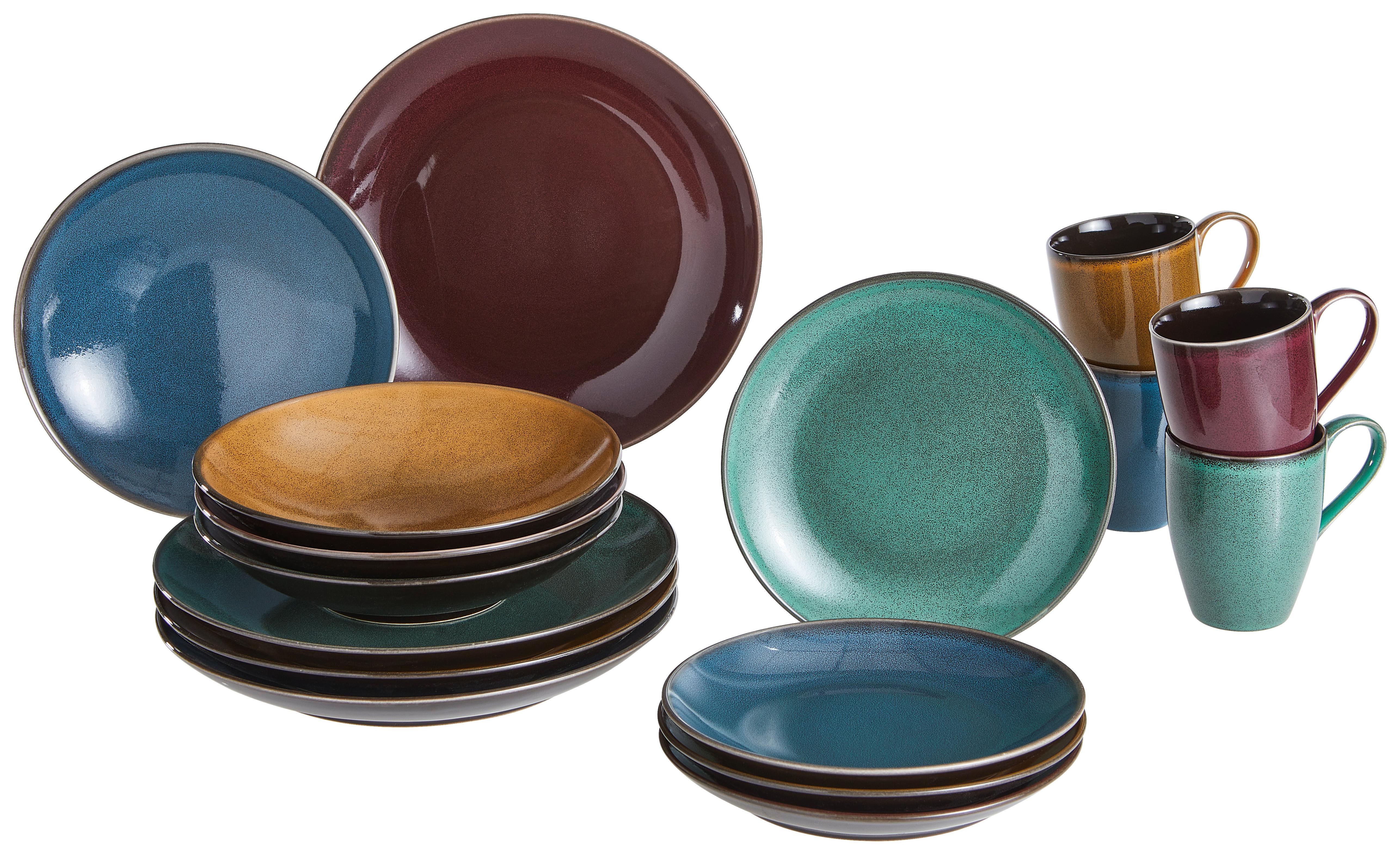 Kombiservice Marrakesch in Multicolor, 16-teilig - Multicolor, MODERN, Keramik - Creatable