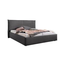 Polsterbett Stacey Anthrazit ca. 160x200 cm - Anthrazit/Schwarz, MODERN, Kunststoff/Textil (160/200cm) - Livetastic