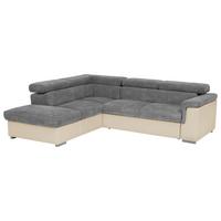Wohnlandschaft Milla Anthrazit/Braun ca. 217x252 cm - Anthrazit/Braun, Basics, Holz/Textil (217/252cm) - MID.YOU