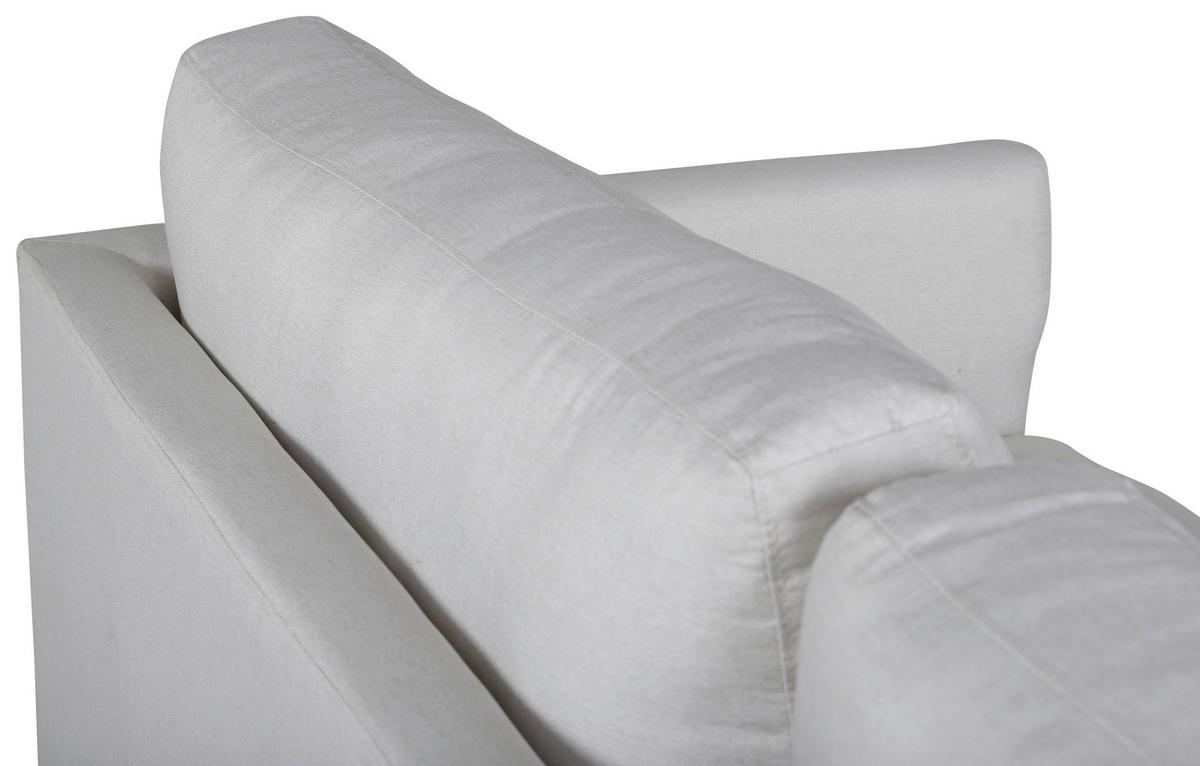 2-SITZER-SOFA ZOOM - Creme/Schwarz, Design, Textil/Metall (180/78/80cm) - Livetastic