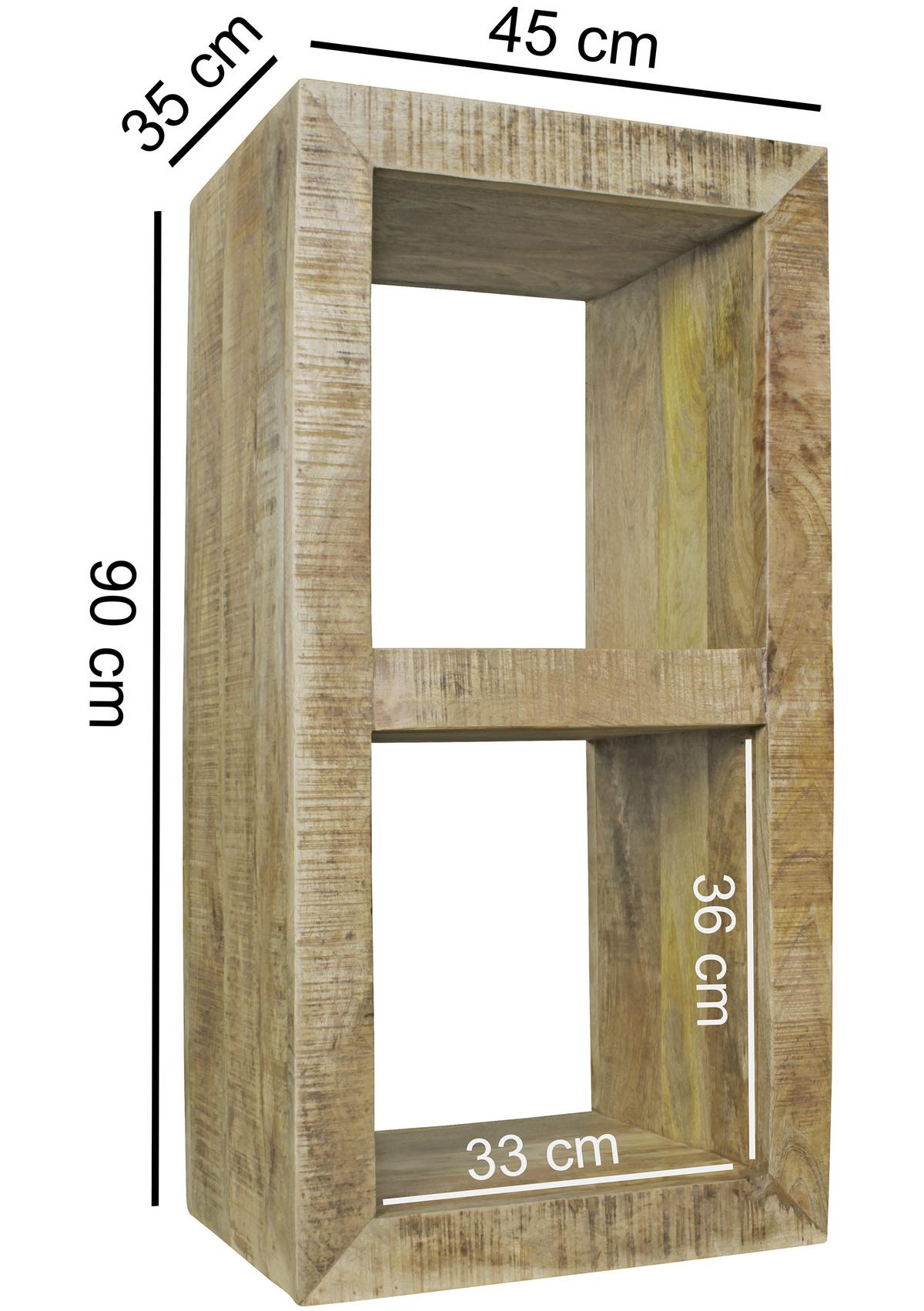 Regal Rustica - rjava, Design, les (45/90/35cm) - MID.YOU