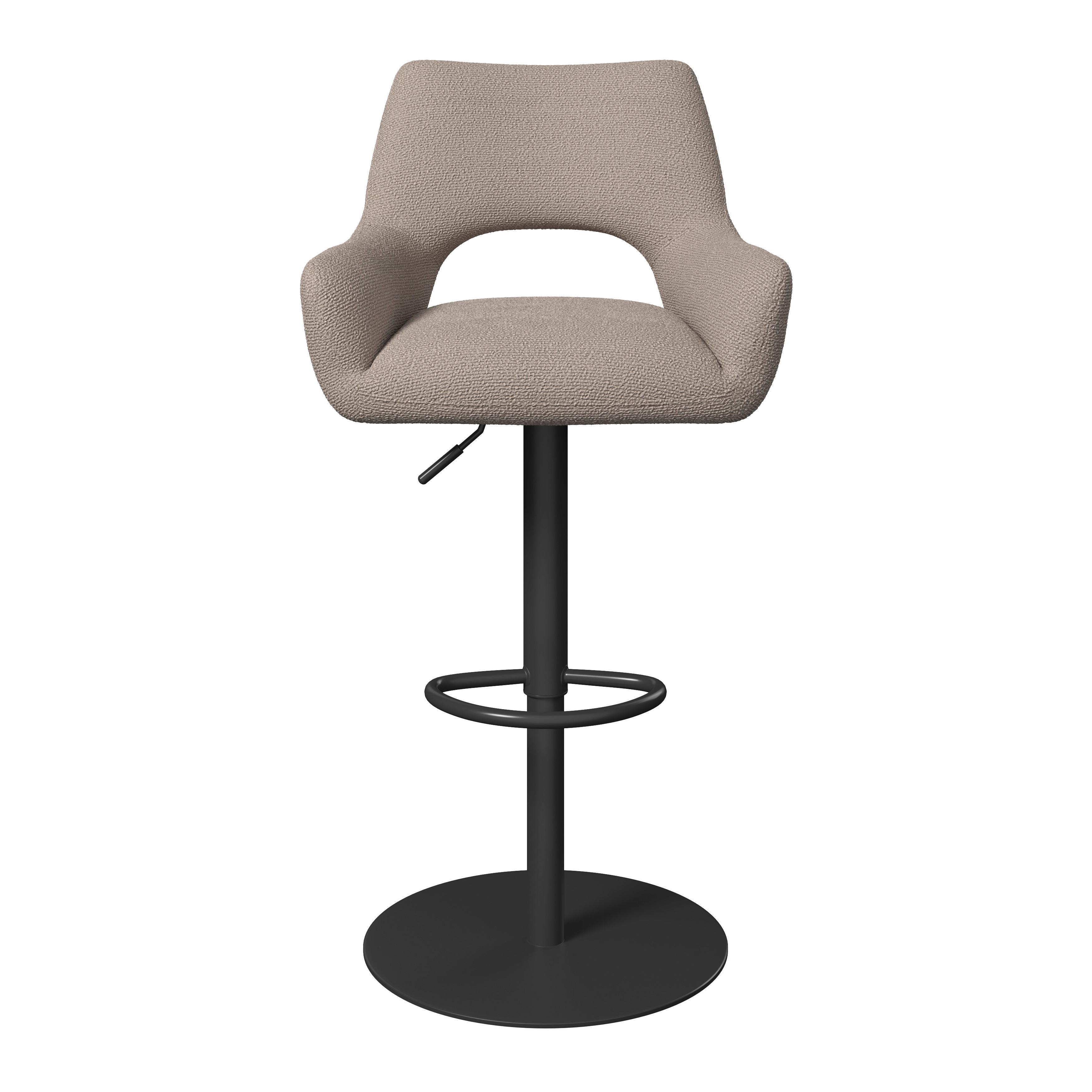 BARPALL TAMI - svart/cremefärgad, Modern, metall/trä (46/107/51cm) - Bessagi Home