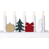 Led-dekoleuchte 271-31 Kerzenständer - Weiss, Basics, Holz/Kunststoff (28/6/15cm) - Eglo