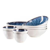 Schüsselset Schüsselset, 934013 - Blau, Basics, Keramik (26/7,5/26cm) - Mäser