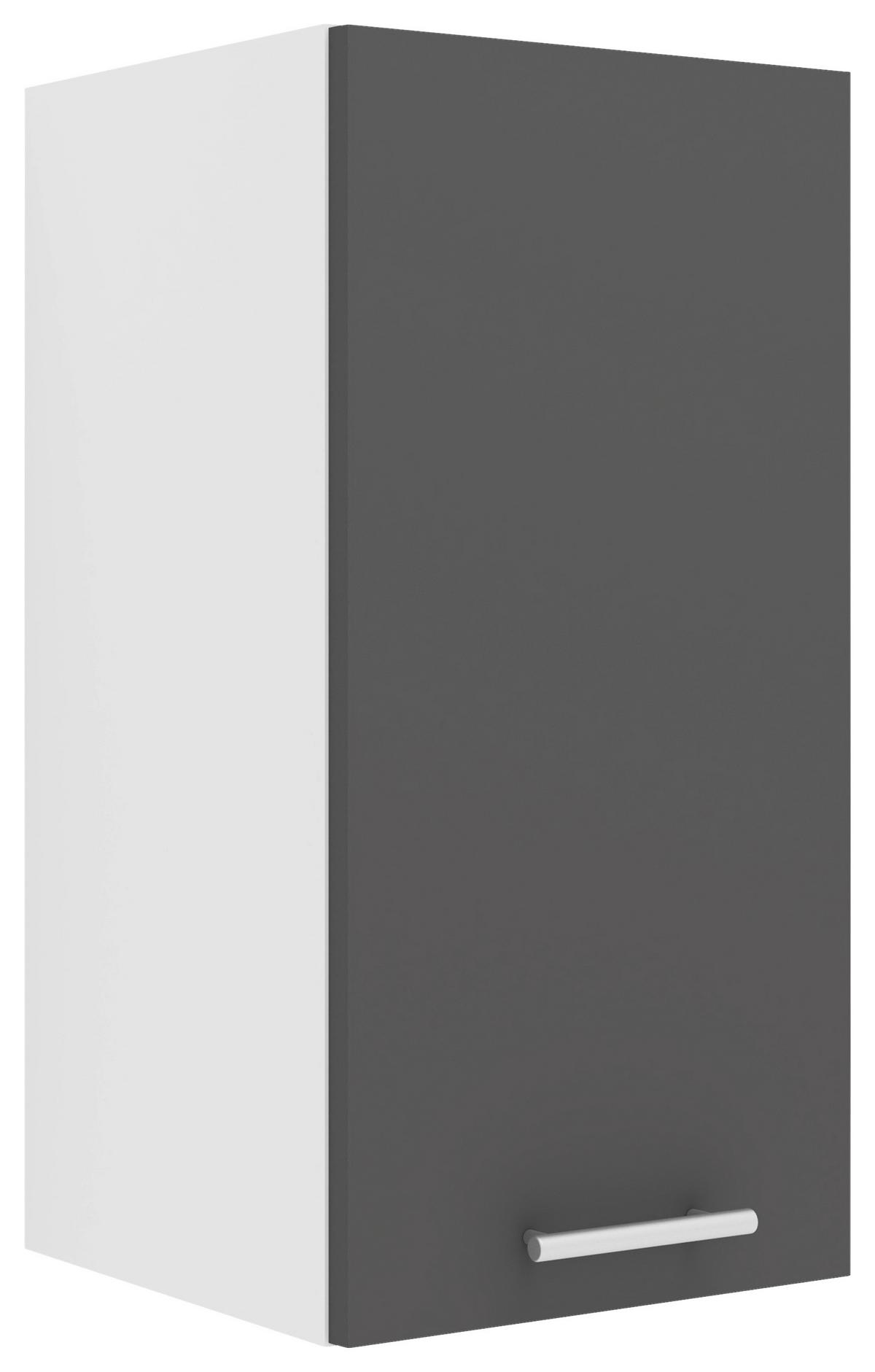 Kuhinjska Zgornja Omarica Esilo, Siva, Bela - bela/barve aluminija, Konvencionalno, kovina/leseni material (30/60/31cm) - MID.YOU