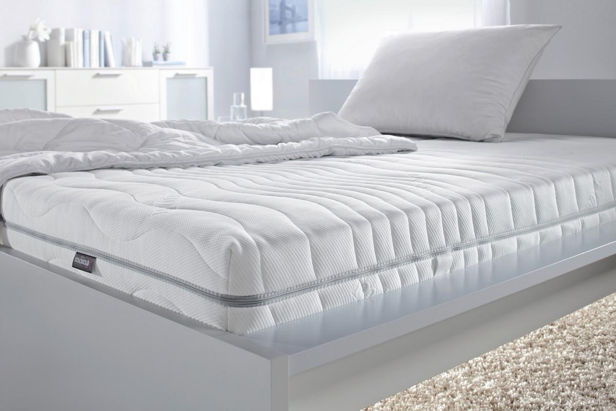 Komfortschaummatratze Premium Sinus H2 ca. 100x200cm - Weiß, Textil (100/200cm) - Nadana