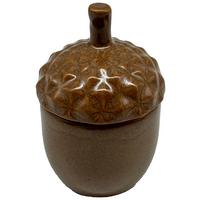 Tannenzapfen Nouri Braun ø ca. 7,5cm - Braun, KONVENTIONELL, Keramik (7,5/12,2cm) - Mömax