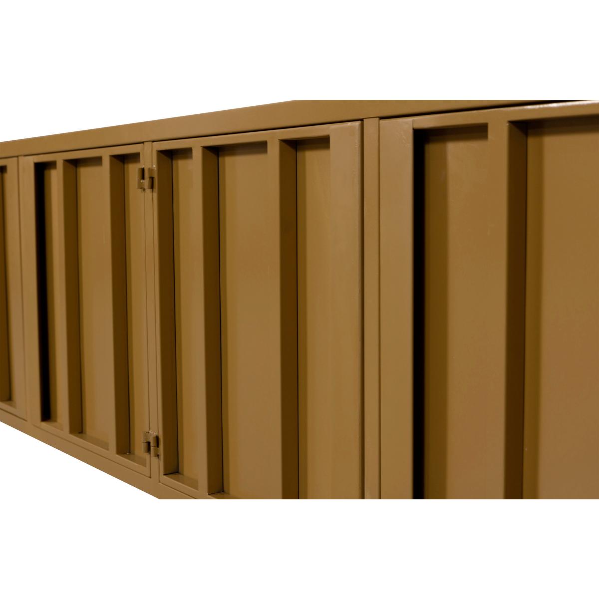 Lowboard Level Honiggelb - Honig, Design, Metall (160/44/44cm) - Livetastic