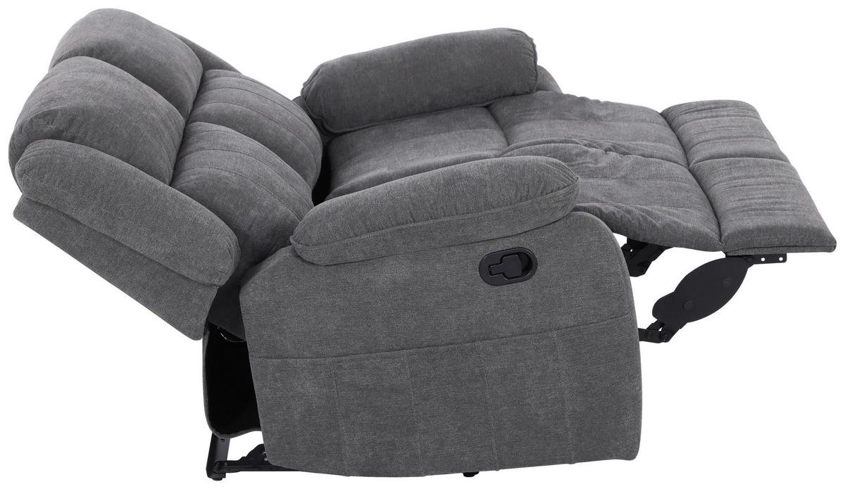 Dvosed Chester, Siva - siva/črna, Basics, umetna masa/tekstil (153/101/90cm) - P & B