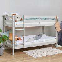 Etagenbett ECO COMFORT Grau Echtholz vollmassiv - Naturfarben/Grau, MODERN, Holz (90/200cm) - MID.YOU