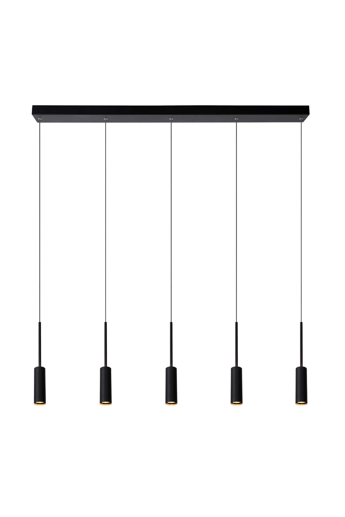 LAMPA WISZĄCA 24401/35/30 TUBULE - czarny, Design, metal (101/10/167cm) - Lucide