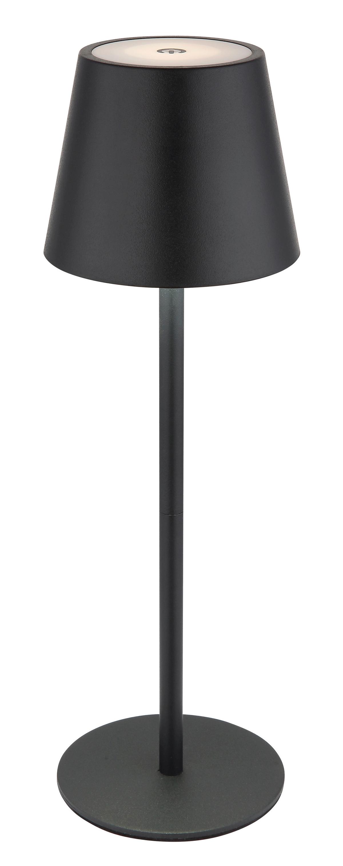 LAMPA STOŁOWA LED 58488B - czarny, Design, tworzywo sztuczne/metal (11,5/36cm) - Globo