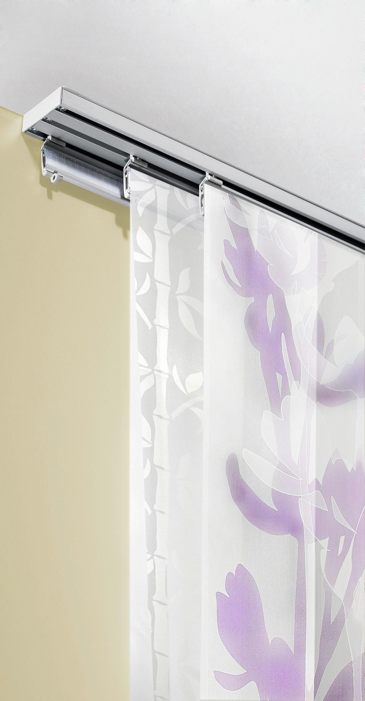 SZYNA DO ZASŁON PANELOWYCH 90000-005 3-CZĘŚCIOWY  ZESTAW - biały, Design, metal (160cm) - Homeware