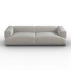 SOFFA TALIA - brun/grå, Modern, trä/textil (237/60,5/98cm) - Bessagi Home