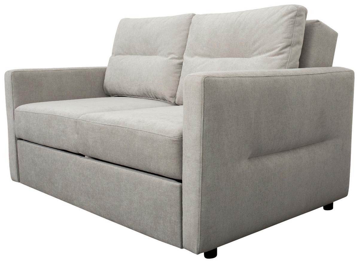 Sofa Gloria - svijetlo siva/crna, Moderno, tekstil/plastika (152/94/102cm) - Modern Living