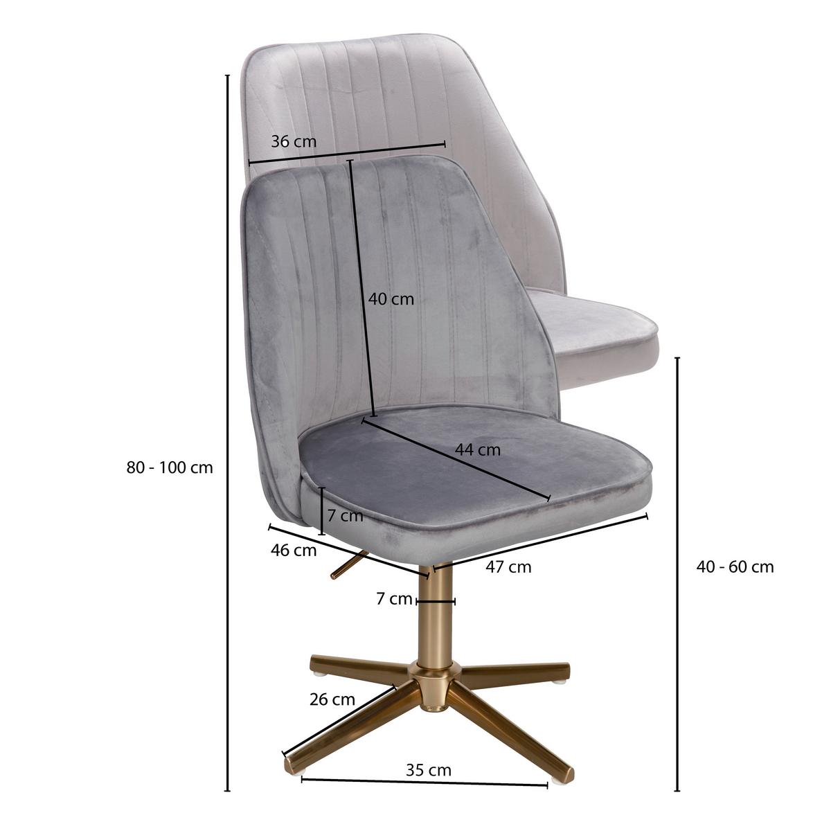 Stol Wl6.302 - zlate barve, Konvencionalno (60/100/60cm) - MID.YOU