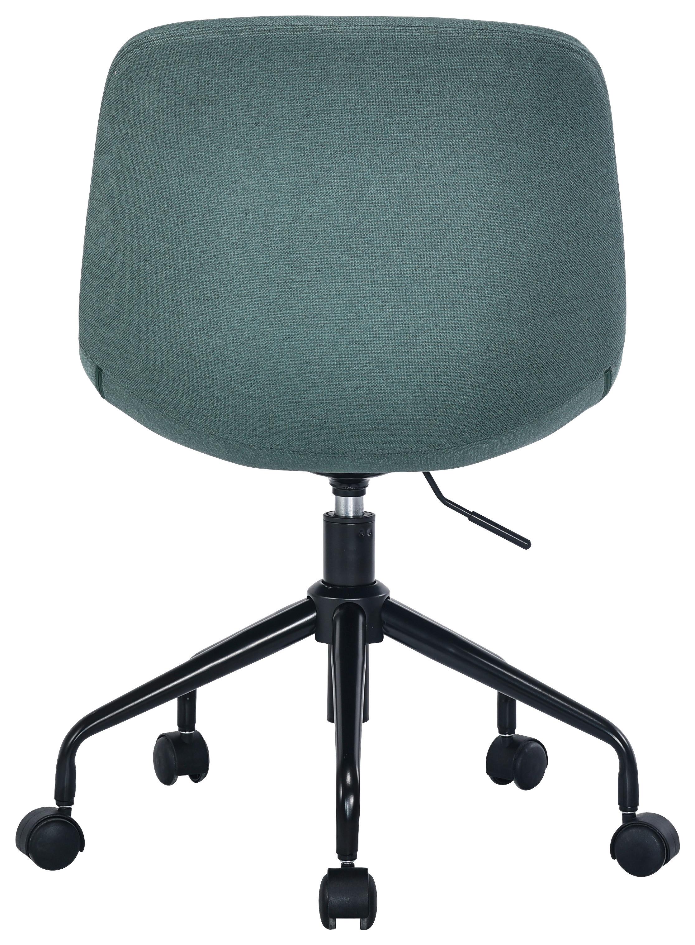 KRZESŁO OBROTOWE SIEGBERT - czarny/ciemnozielony, Konventionell, tworzywo sztuczne/metal (50/80,5-90/55,5cm) - Hom`in
