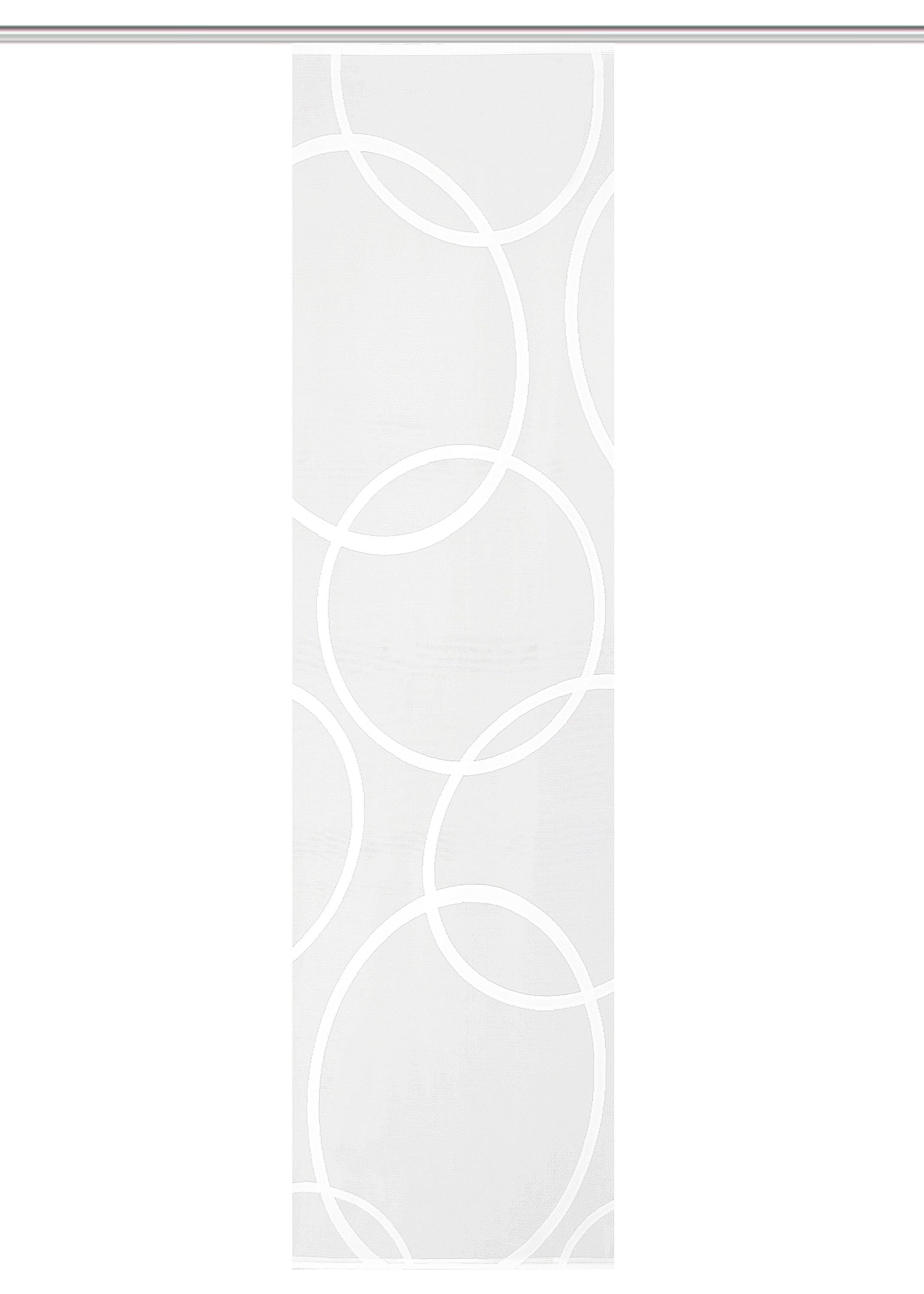 ZASŁONA PANELOWA PINALE - biały, Basics, tkanina (57/245cm)