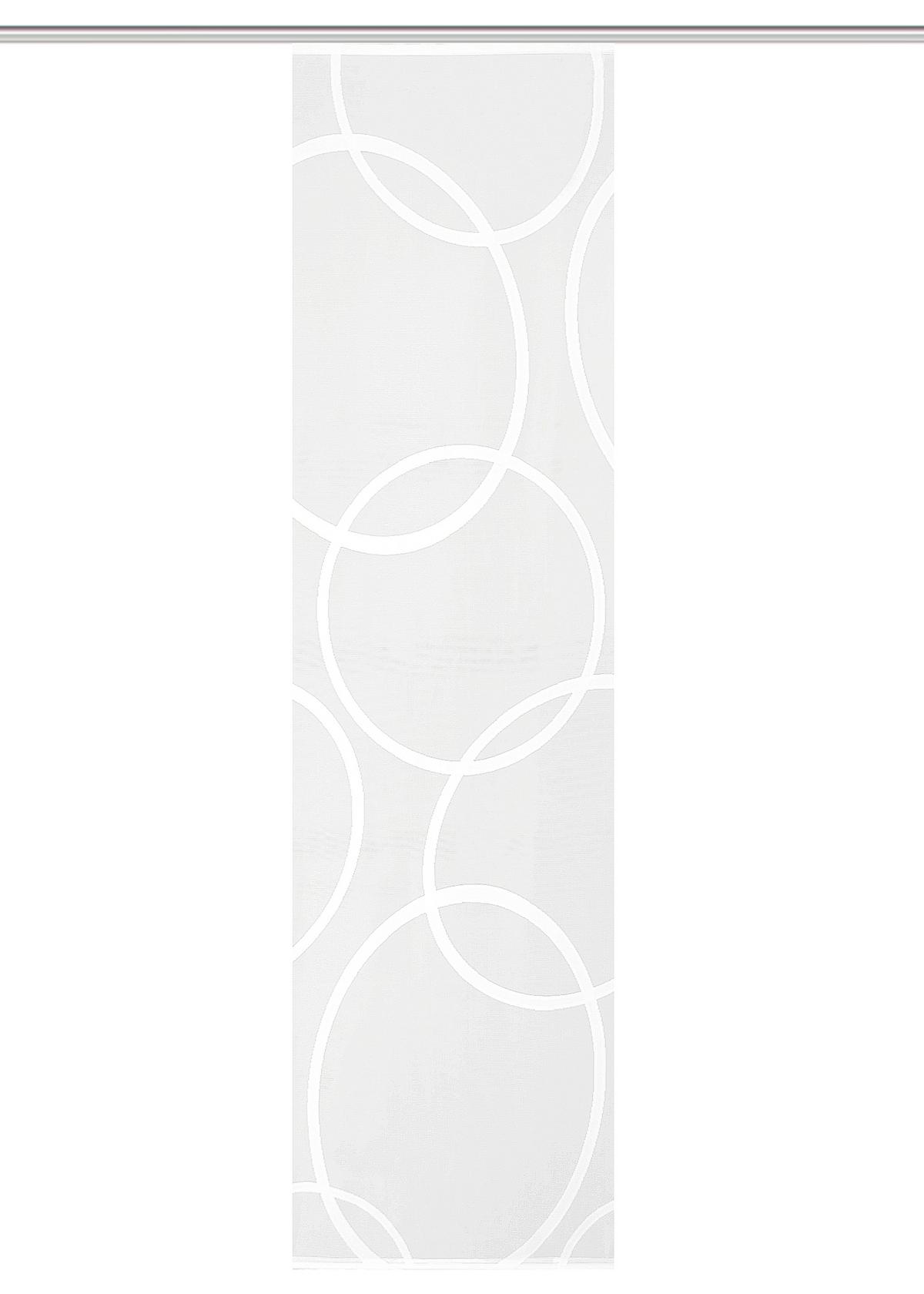 ZASŁONA PANELOWA PINALE - biały, Basics, tkanina (57/245cm)