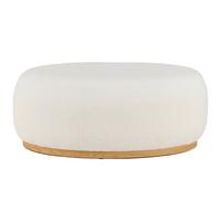Hocker Darby Weiß - Weiß, LIFESTYLE, Holz/Textil (88/35/54cm) - Mömax