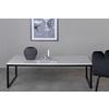 COUCHTISCH ESTELLE - Schwarz/Weiß, Design, Stein/Metall (120/60/36cm) - Livetastic