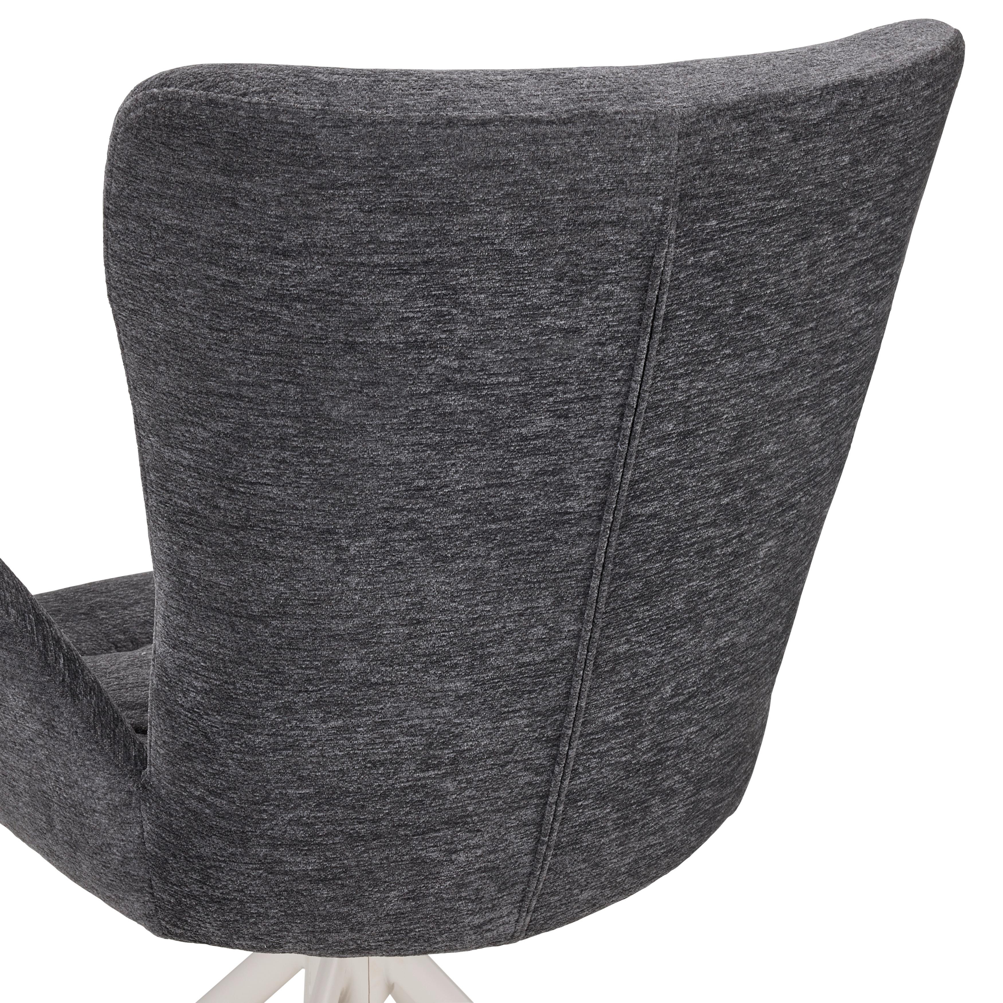 STOL MED ARMSTÖD STELLA - beige/grå, Design, metall/textil (58/91/65cm) - Mömax