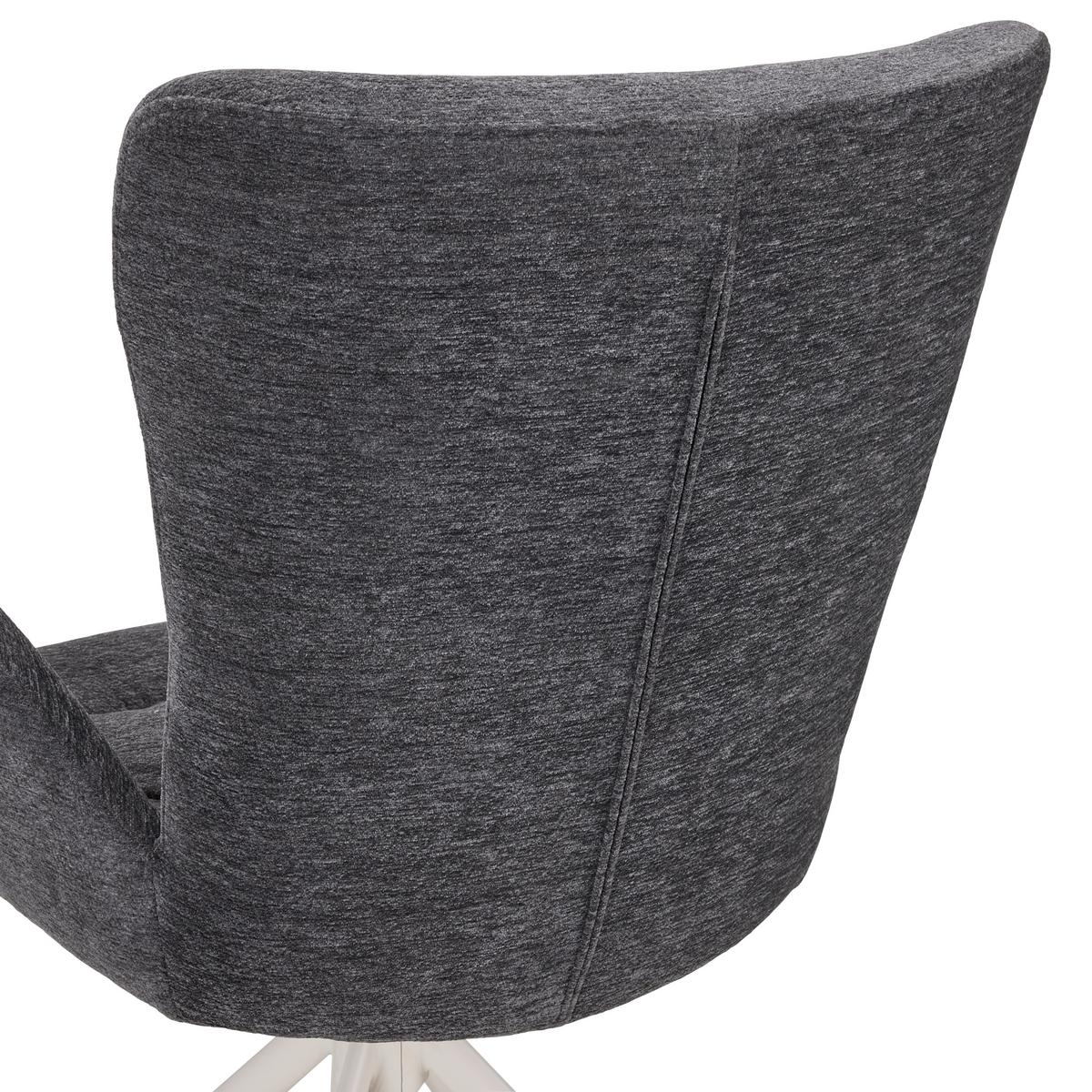 Karosszék Forgatható Stella - bézs/szürke, Design, textil/fém (58/91/65cm) - Mömax