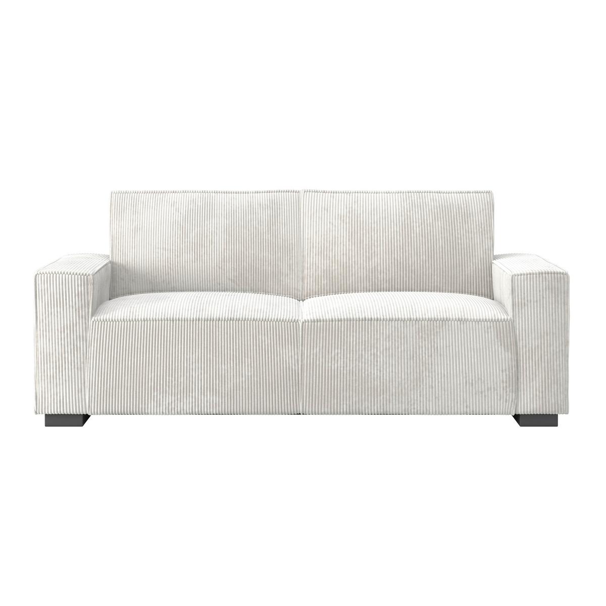 Zofa Liam, Bela - črna/bela, Moderno, umetna masa/tekstil (210/84/90cm) - Bessagi Home