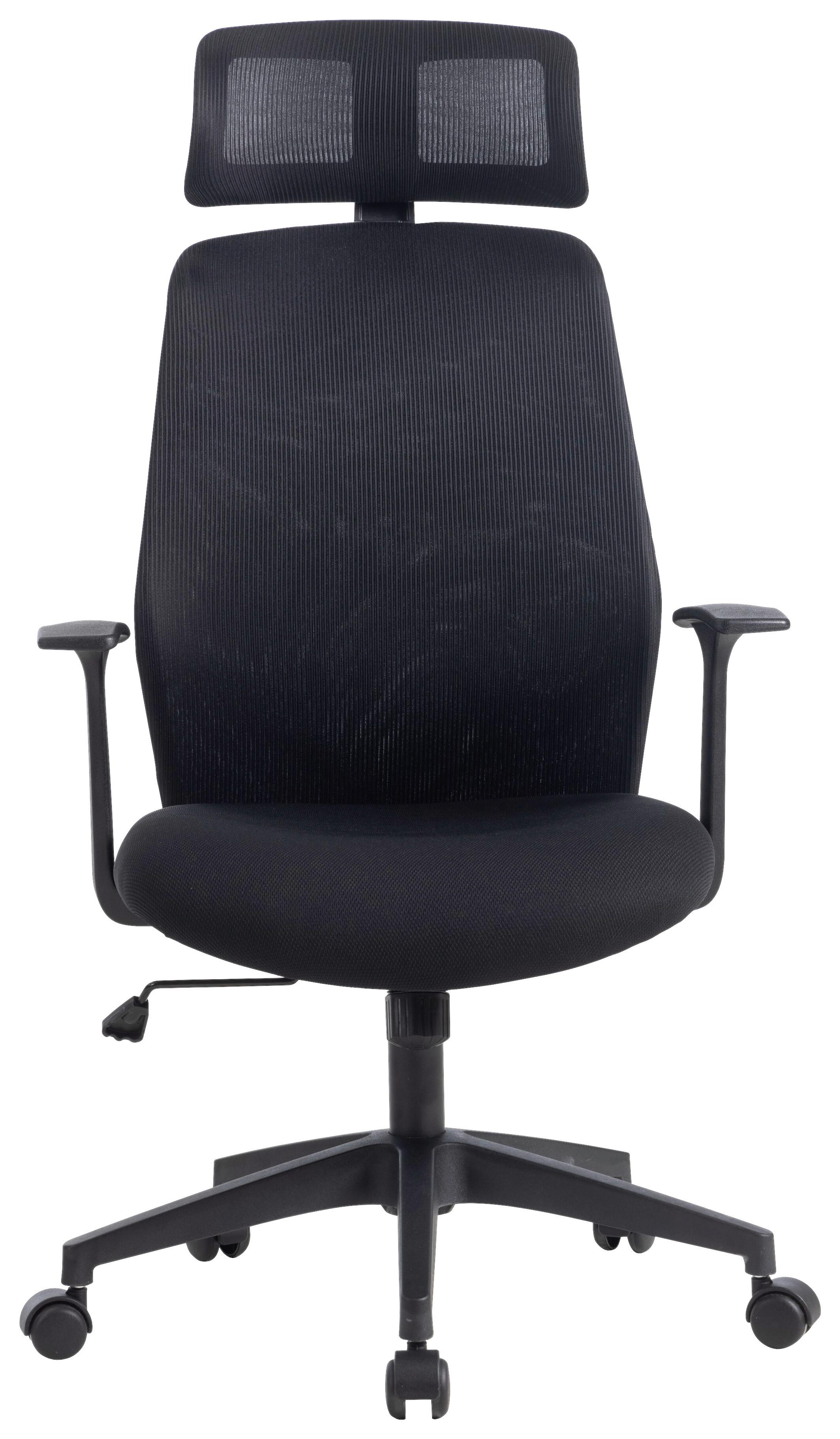 SNURRSTOL PATRIZIA - svart, Design, textil/plast (66/117-124/64cm) - Mömax